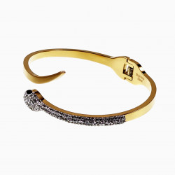 Slangen Design Armband - Stalen Goud Kleur - Bangle Armband Dames