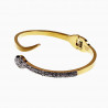 Slangen Design Armband - Stalen Goud Kleur - Bangle Armband Dames