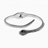 Slangen Design Armband - Stalen Zilver Kleur - Bangle Armband Dames