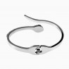 Slangen Design Armband - Stalen Zilver Kleur - Bangle Armband Dames