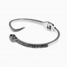 Slangen Design Armband - Stalen Zilver Kleur - Bangle Armband Dames