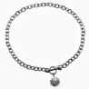 42cm Ketting met Zon Hanger Dames - RVS Plated - Halsketting - Dottilove Schakelsketting