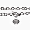 42cm Ketting met Zon Hanger Dames - RVS Plated - Halsketting - Dottilove Schakelsketting