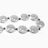 Platte Barok Parels Armband Dames - Stalen Zilver Kleur Witte Armband