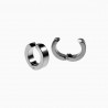 ∅13mm Clip Oorringen Unisex - Roestvrij Stalen Zilver Kleur- Oorbellen