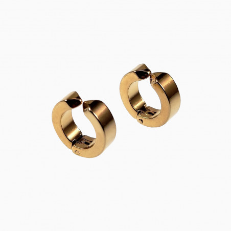 ∅13mm Clip Oorringen Heren Roestvrij Stalen Goud Kleur Oorbellen