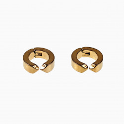 ∅13mm Clip Oorringen Heren Roestvrij Stalen Goud Kleur Oorbellen
