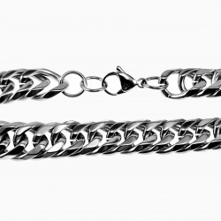 22-23,5cm x 12mm Cubaanse Armband Heren - RVS Schakelsarmband