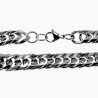 22-23,5cm x 12mm Cubaanse Armband Heren - RVS Schakelsarmband
