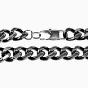 Armband Heren Roestvrij Staal Anthrazit Kleur Cubaanse Schakelsarmband