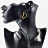 26mm x 21mm Hart Oorringen Dames - Verguld Roestvrij Staal - Oorbellen