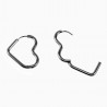 26mm x 21mm Hart Oorringen Dames - Roestvrij Staal - Oorbellen