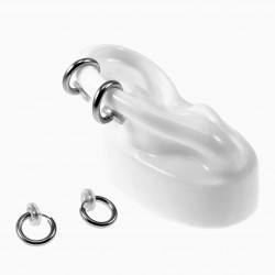 ∅12mm Clip Oorringen Unisex Roestvrij Staal Fake Oorbellen Geen Gaatje