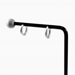 ∅15mm Oorringen Unisex Roestvrij Staal Oorbellen met Details