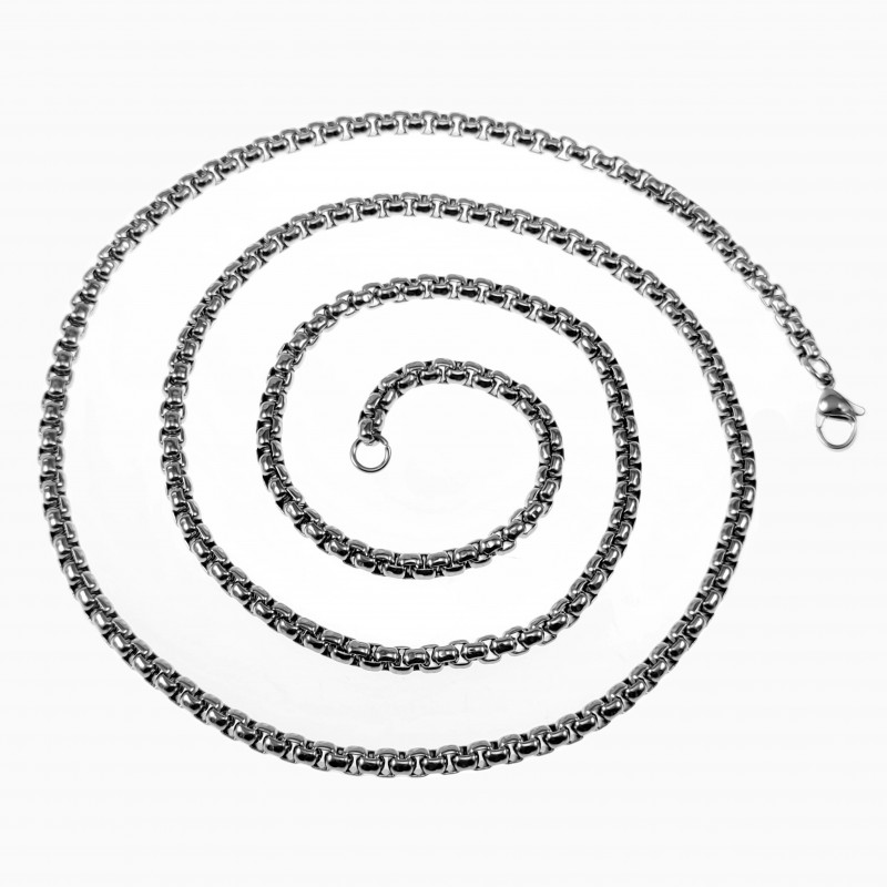 2mm Jasseron Ketting Dames Heren Roestvrij Staal Ronde Schakelketting 2mm Jasseron Ketting Dames Heren Roestvrij Staal Ronde Schakelketting