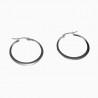 ∅30mm Oorbellen Dames Platte-Design Roestvrij Stalen Oorringen