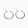 ∅30mm Oorbellen Dames Platte-Design Roestvrij Stalen Oorringen