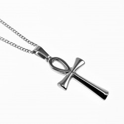 Egyptische Ankh Kruishanger Ketting Dames Heren Roestvrij Staal