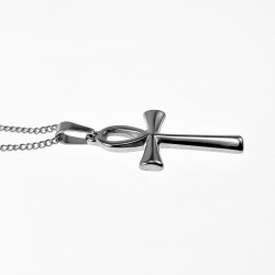 Egyptische Ankh Kruishanger Ketting Dames Heren Roestvrij Staal