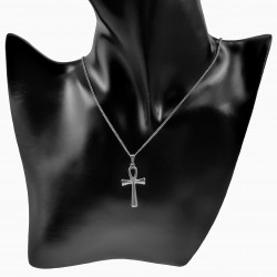Egyptische Ankh Kruishanger Ketting Dames Heren Roestvrij Staal