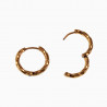 ∅17mm Gedraaide Oorringen Dames - Heren Verguld RVS Oorbellen