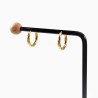 ∅17mm Gedraaide Oorringen Dames - Heren Verguld RVS Oorbellen