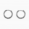 ∅17mm Gedraaide Oorringen Dames - Heren RVS Oorbellen