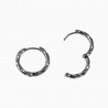 ∅17mm Gedraaide Oorringen Dames - Heren RVS Oorbellen