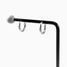 ∅17mm Gedraaide Oorringen Dames - Heren RVS Oorbellen