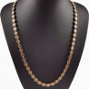 60cm x 7mm Koffieboon Ketting Unisex Stalen Goud Kleur Schakelketting