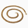 60cm x 9mm Cubaanse Ketting Unisex Verguld Stalen Schakelketting