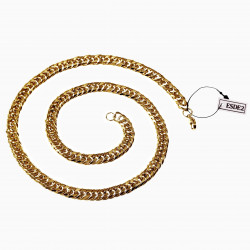 60cm x 9mm Cubaanse Ketting Unisex Verguld Stalen Schakelketting