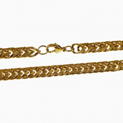 60cm x 9mm Cubaanse Ketting Unisex Verguld Stalen Schakelketting