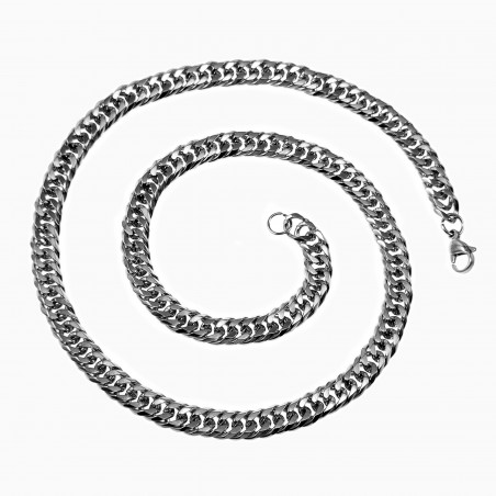 60cm x 9mm Cubaanse Ketting Unisex Stalen Schakelketting
