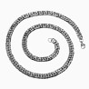 60cm x 9mm Cubaanse Ketting Unisex - Stalen Zilverkleur -Schakelketting - Halsketting