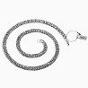60cm x 9mm Cubaanse Ketting Unisex - Stalen Zilverkleur -Schakelketting - Halsketting