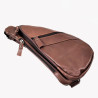 Platte Crossbodytas Unisex - Bruin Leren Schoudertas Heuptas Slingbag