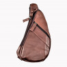 Platte Crossbodytas Unisex - Bruin Leren Schoudertas Heuptas Slingbag