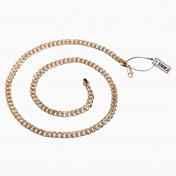 60cm 7mm Cubaanse Ketting Unisex 14K Geelgoud Plated Schakelketting