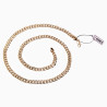 60cm 7mm Cubaanse Ketting Unisex 14K Geelgoud Plated Schakelketting