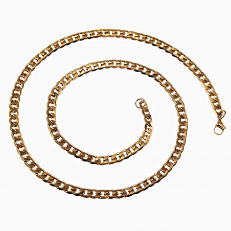 Cubaanse Ketting Unisex Vergguld Stalen Schakelketting Dames Heren