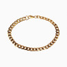 21cm x 6mm Cubaanse Armband Unisex Vergguld Stalen Schakelarmband