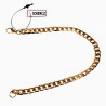 21cm x 6mm Cubaanse Armband Unisex Vergguld Stalen Schakelarmband