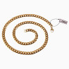 60cm x 8mm Cubaanse Ketting Unisex Vergguld Stalen Schakelketting