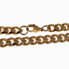 22cm x 8mm Cubaanse Armband Unisex - Vergguld Stalen - Schakelarmband