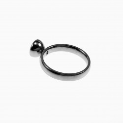Ring Dames Zirkonia Schroefelement - Stalen Zilverkleur