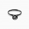 Ring Dames Zirkonia Schroefelement - Stalen Zilverkleur