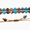 Dubbele Armband Amerikaanse Natuurstenen Imperial Jaspis en Turkoois