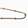 45cm Vossenstaart Ketting Dames - Stalen Goudkleur - Choker-Stijl - Halsketting - Collier