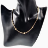 45cm Vossenstaart Ketting Dames - Stalen Goudkleur - Choker-Stijl - Halsketting - Collier